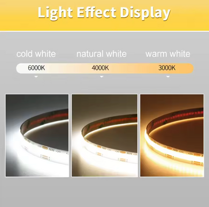 🌙 Warm Ambience LED Strip (3000K–4000K)