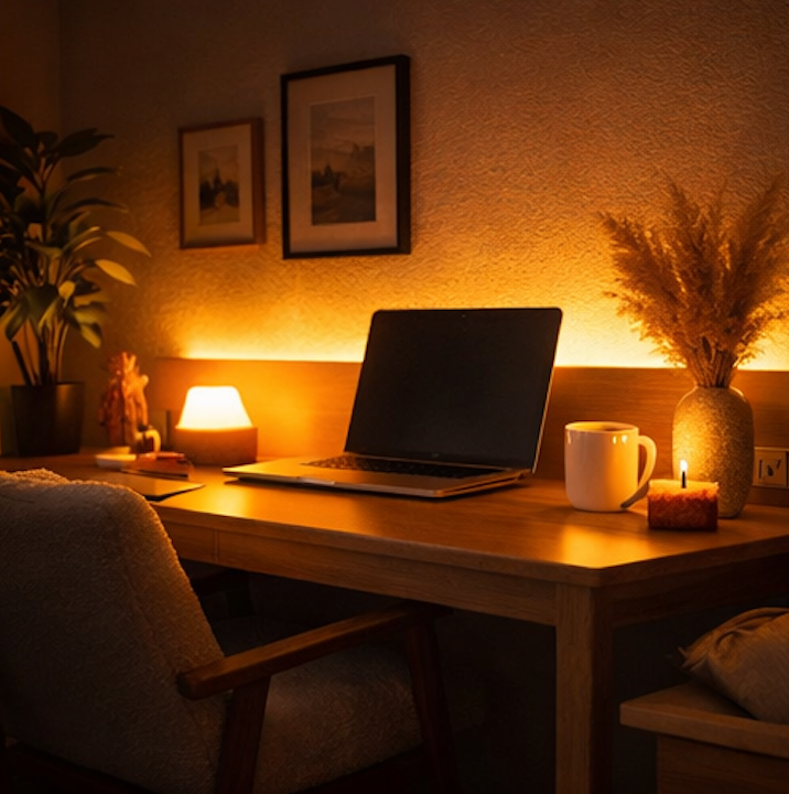 🌙 Warm Ambience LED Strip (3000K–4000K)