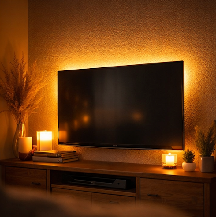 🌙 Warm Ambience LED Strip (3000K–4000K)